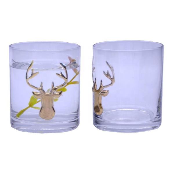 Buy cheap Decorative Round Personalised Whisky Glass For Christmas from wholesalers