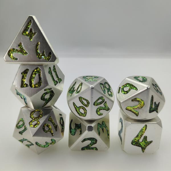 Buy cheap Durable DND Dice Set Metal Polyhedral Gold Luxury Wear Resistant from wholesalers