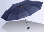 Dark Blue Manual Open Umbrella , Mens Ladies Compact Windproof Umbrella 21