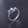 Buy cheap Simple Round Sterling Silver Cubic Zirconia Rings For Girls / Engagement Jewellery from wholesalers