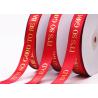 Buy cheap Polyester Custom Printed Satin Ribbon Environmentally Friendly With Gold Foil Logo from wholesalers