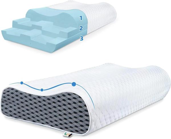 Buy cheap Memory Foam Pillow Adjustable Supportive Orthopedic Contour Sleep Pillow For Neck And Shoulder Pain from wholesalers
