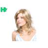 Buy cheap 16 Inch Clip In Hair Extensions Natural Hairline Full Lace Wigs Light Blonde from wholesalers