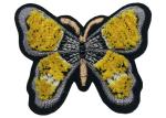 Buy cheap Wholesale black flocking Beaded Butterfly Brush Patch For Jeans from wholesalers