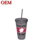 Supplier High Quality Customized Marvel Double Walled Plastic Travel Cup With
