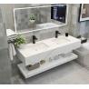 Buy cheap Integrated Engineered Stone Bathroom Vanity Tops 1000*560MM from wholesalers
