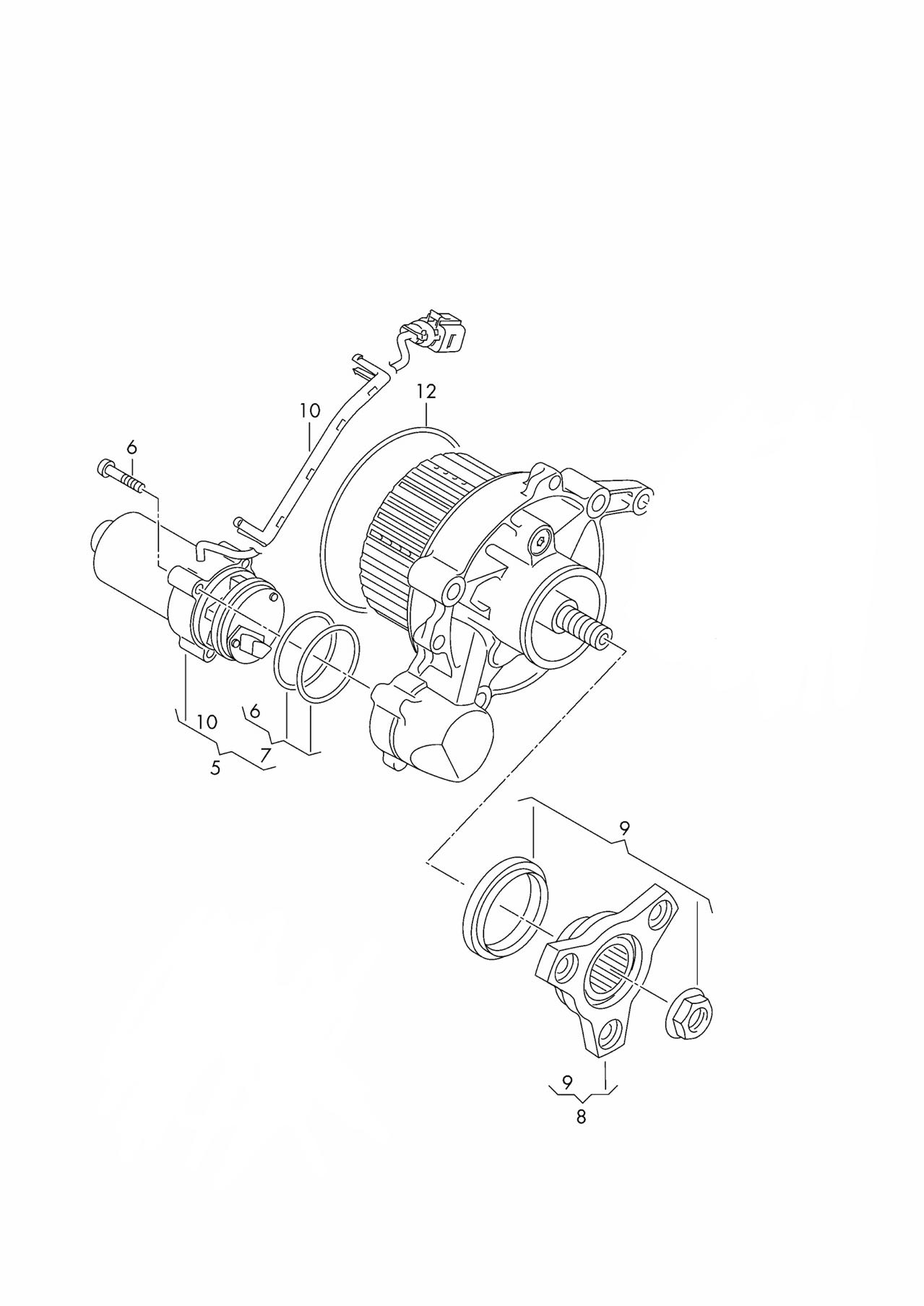 Q3 8UB AUDI FAW Remanufactured Differential Coupler Parts 0CQ 525 554 P