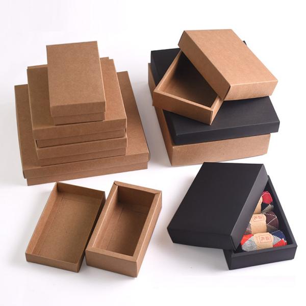 Buy cheap custom flat color paper socks box kraft paper stockings paper box sliding drawer socks gift box from wholesalers