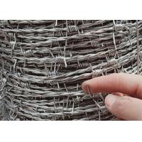 Buy cheap Galvanized Barbed Wire Farm Fencing Single Twist And Three Twist Weaving 7.5cm product