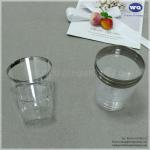 9oz Party Cups/Old Fashioned Glass,Crystal Clear Fancy Disposable Wedding Party