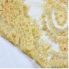 Buy cheap Bridal Decoration Beading Lace Trim Heavy Handmade Colorful Embroidery from wholesalers