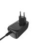 Buy cheap 12V 2A AC DC Power Adapter Black / White With 2 Prong EU 2 Pin 3000ma from wholesalers