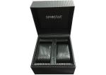 Custom Made Fashion Double Watch Box Hot Stamping Logo Recyclable For Men