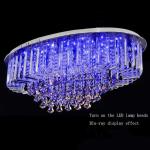 Oval Crystal Chandelier For Living room Bedroom Hotel ceiling chandelier(WH-CA