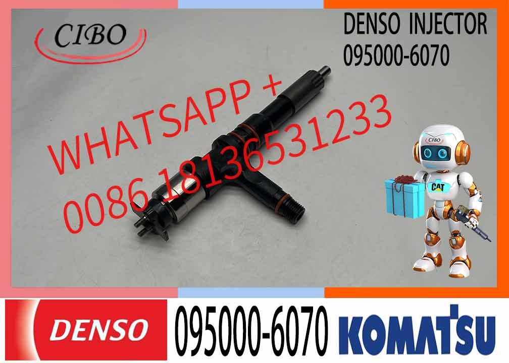 China Made New 095000-6070 Fuel Injectors For OE 6251-11-3100 6d125 Diesel Engine