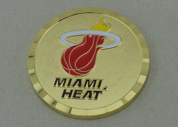 Buy cheap Hard Enamel Personalized Coins By Brass Stamped With Diamond Cut Edge from wholesalers