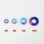 Buy cheap All size Anodizing color Titanium alloy washer M2-M22 from wholesalers