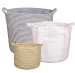 Decorative Custom Woven Cotton Rope Laundry Toys Candy Storage Fabric Container