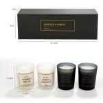 Glass Jar Scented Candle Pillar Shape For Home Decor And Special Occasions