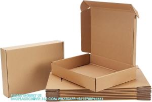 Wholesale Shipping Boxes Set Of 20, Brown Corrugated Cardboard Literature Mailer Box For Packaging, Mailing, Business from china suppliers