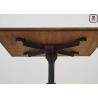 Buy cheap Solid Wood Top Restaurant Dining Table 3 / 4 Feet Casting Iron Tiger Paw Design from wholesalers