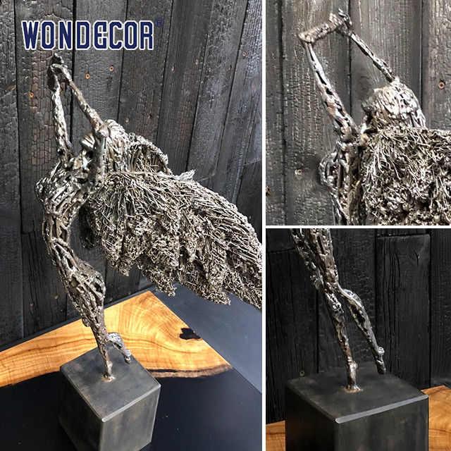 Indoor Abstract Metal Art Decoration Angel Stainless Steel Sculpture