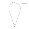Buy cheap Jewelry Collection vintage lock pendant torque 18k Gold Stainless Steel Necklace from wholesalers