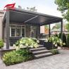 Buy cheap Motorized Outdoor Aluminium Pergola With Downpipe Size Louver Blades from wholesalers