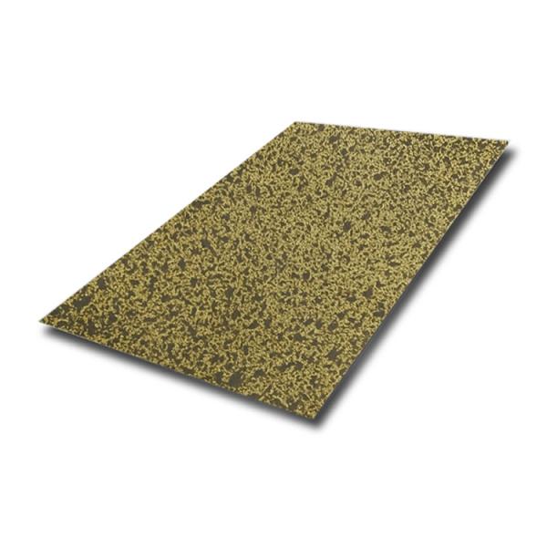 Buy cheap Customized Stainless Steel Sheet Antique Brass Speckle Finish For Art Decoration Wall Plate from wholesalers