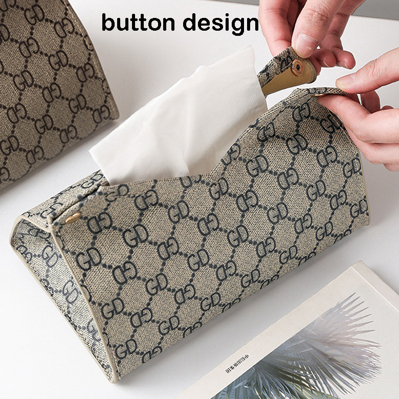 Upgrade Your Banquet with Waterproof PU Leather Tissue Box Holder OEM/ODM Accepted