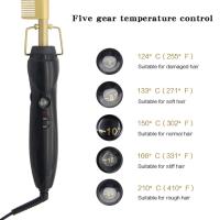 Buy cheap 15s Heat Up PTC Heater Hair Curling Comb For Natural Black Hair product