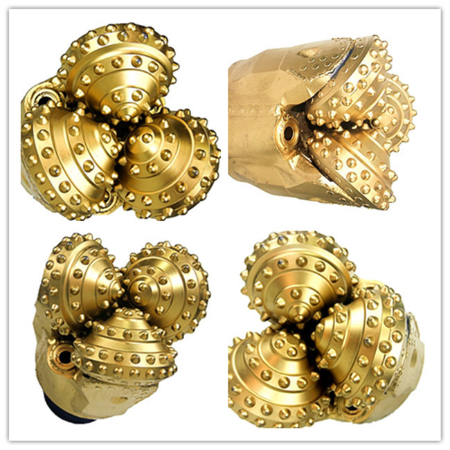 Metal Tricone Rock Bit , TCI Drill Bit API Thread Connection Larger Drill Cuttings