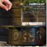 Buy cheap Outdoor Warming Portable Round Steel Wood Burning Firepit Charcoal BBQ Grill Fire Pit Burner Kit from wholesalers