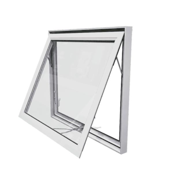 Aluminum Alloy SKATE End White Double Glazed Residential Commercial Awning