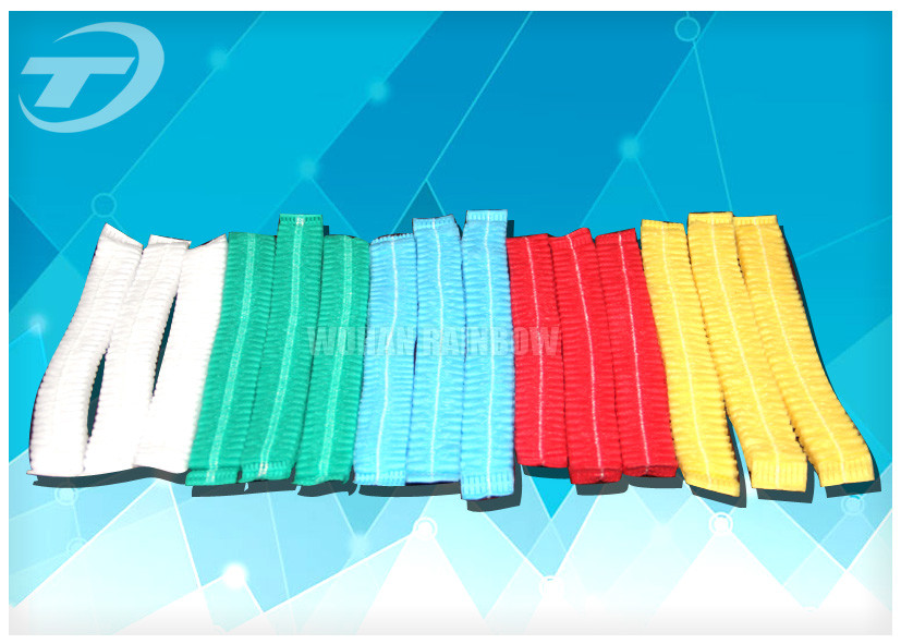 Nonwoven surgical cap / MOB cap 21 " , green color , ISO and CE certificated