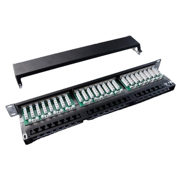 Buy cheap 19 Inch 48 Port UTP 1U Rack Mount Keystone Patch Panel for Cat6 Cabling Ports Length from wholesalers