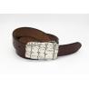 Buy cheap Crocodile Pattern Buckle Mens Casual Leather Belt 3.8cm Width 359g Weight from wholesalers