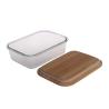 Buy cheap Eco Friendly Spillproof Glass Food Storage Box With Bamboo Lid from wholesalers
