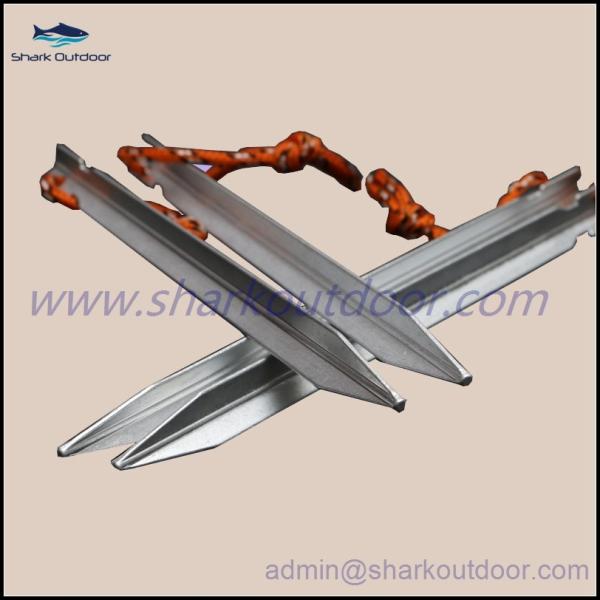 Buy cheap V shaped aluminum tent pegs from wholesalers