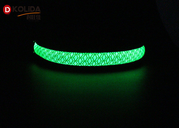 Nylon Webbing Adjustable Luminous LED Dog Collar For Easy Walking 2.5cm/1" X 31-41cm