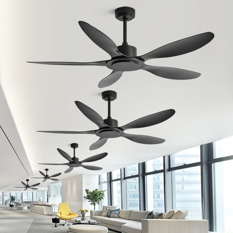Factory Direct - Modern 56" Indoor Ceiling Fan with Frequency Conversion, 5 ABS Blades, Remote Control Perfect for Any Room
