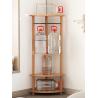 Buy cheap Semicircular Corner Coat Rack Hanger Stand Clothing Display Rack from wholesalers