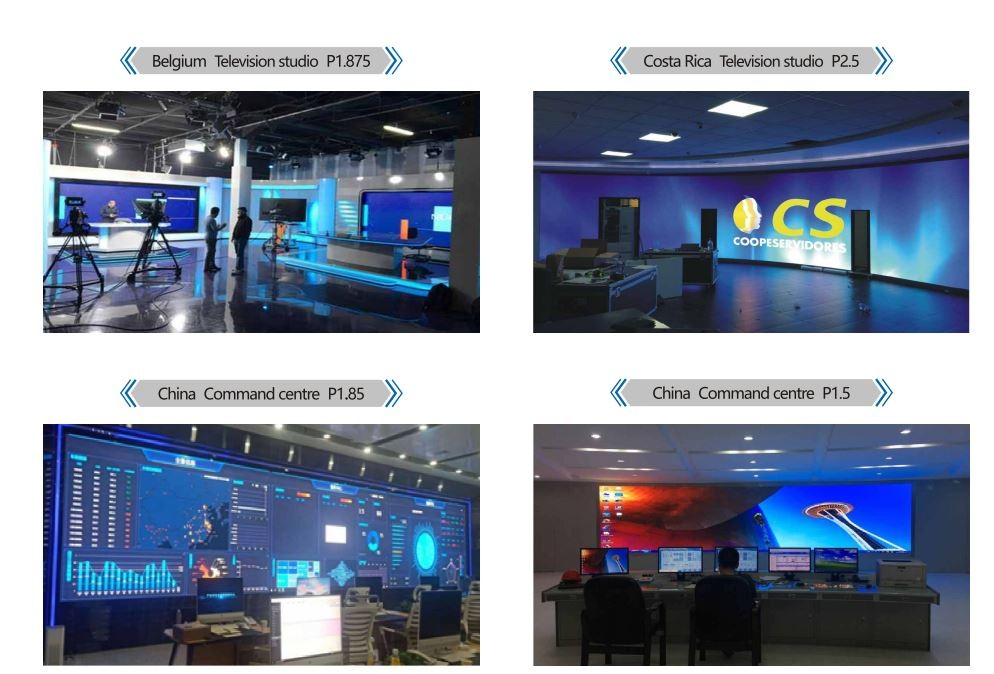 High Resolution Full Color Indoor LED Display Screen With Network Control