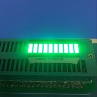 Buy cheap Pure Green 10 LED Light Bar 120MCD - 140MCD Luminous Intensity product
