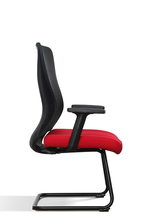 Metal Frame Desk Mesh Office Swivel Chair 0.178CBM Black Nylon 60cm