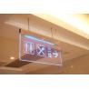 Buy cheap Hanging Clear acrylic led emergency exit guiding sign board from wholesalers