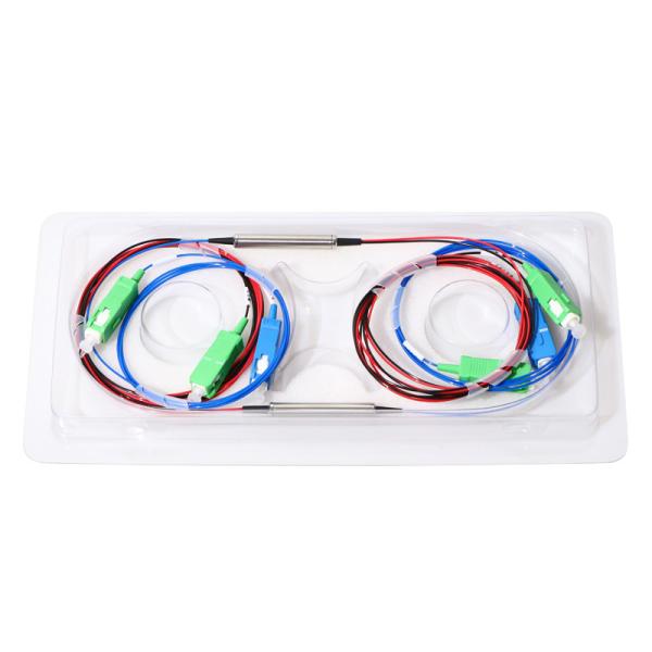 Buy cheap FTTH 3 Ports Fiber Optic Splitter Wdm 1310 1490 1550 Fwdm Steel Tube Type from wholesalers
