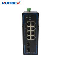 Buy cheap 10/100/1000M Managed Industrial SFP Switch 8 UTP Port SNMP / Telnet / WEB product