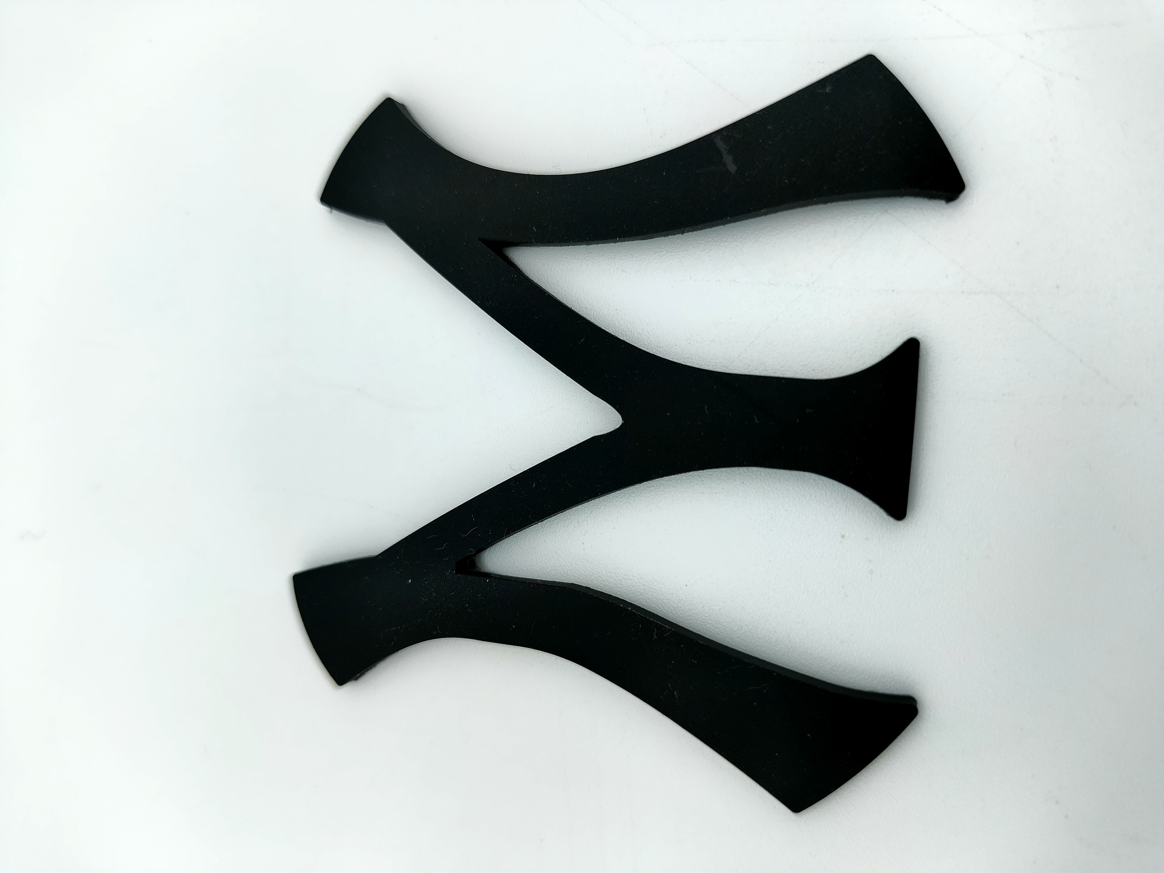 Personalised Logo Label Stickers On The Shoes PVC Material M Letter Shape