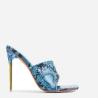 Buy cheap Janbal 10cm Women'S High Heel Slippers Faux Snake Print Open Toe from wholesalers